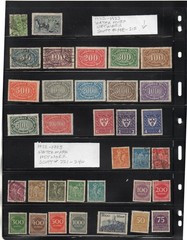 GERMANY COLLECTION OF 124 STAMPS 1921-1923 MINT HINGED & USED