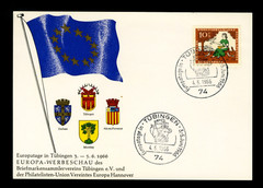 Germany Event Cover sc B408 Cinderella & Doves / Europa-Werbeschau Cachet 1966