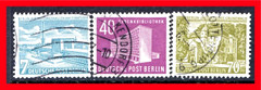 Berlin Postage Stamps Scott 9N108-9N110, Used Complete Set!! Be331b