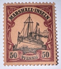 Travelstamps: GERMANY MARSHALL ISLANDS STAMPS Kaiser’s Yacht 50pf MOGNH UnWMK