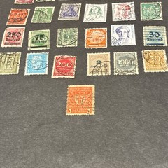 Germany 25 Used Stamps Lot Deutsches Reich Germany & Colonies Collectible