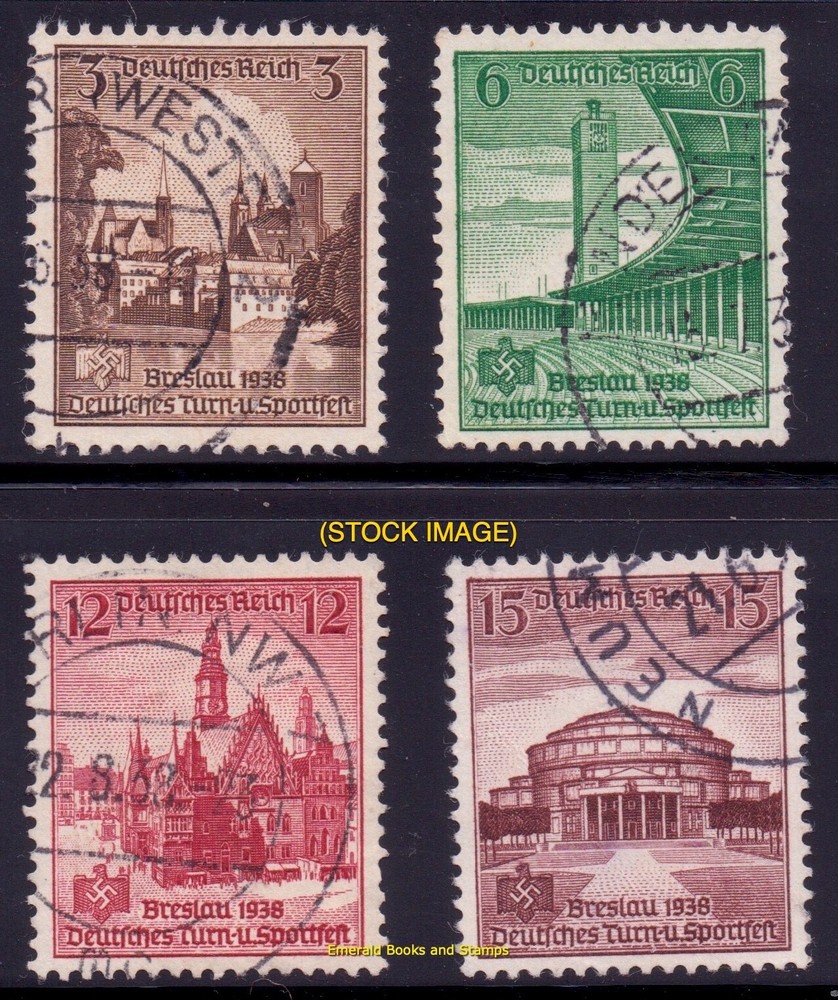 EBS Germany 1938 – Athletics Championships Breslau – Michel 665-668 – Used