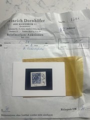 German SW Africa 20pf Overprint & 10pf Yacht on Piece, Colony Cancels