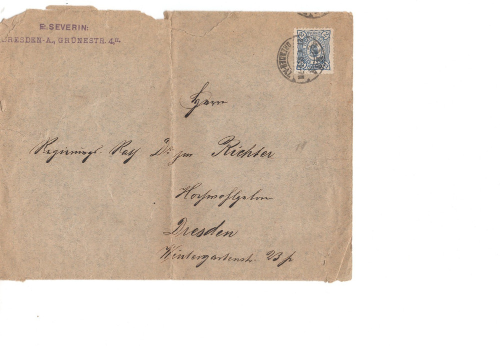 Dresden Hansa Beehive Local Private Stadpost On Cover
