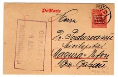Romania 9.Armee P1 Bedarfskarte With Order Postmarked(BA4275