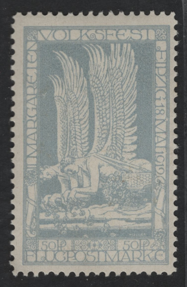 GERMANY 1912 SEMI-OFFICIAL AIR MAIL MICHEL #4A MINT LIGHTLY HINGED