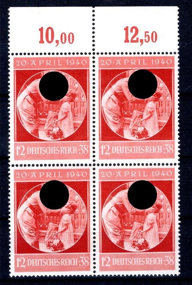 DR-3.Reich 744 OR-VB ** MNH POSTFRISCH (CA7514