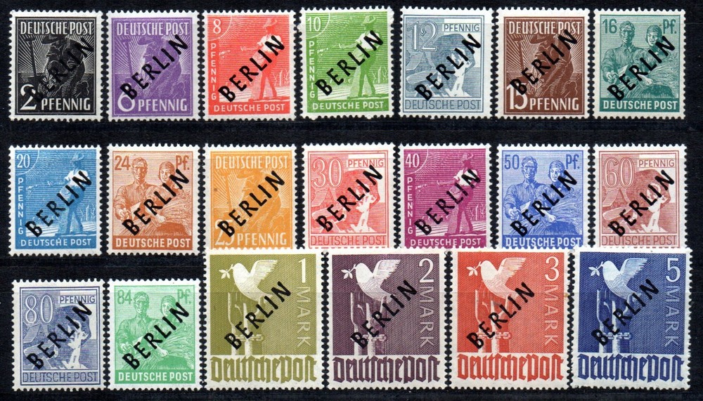 1948-GERMANY- BERLIN Sc.1-20 MNH SIGNED