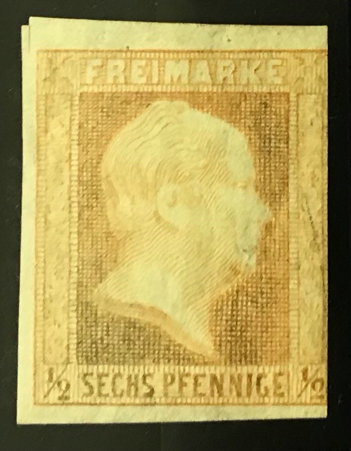 Germany States 1850 Prussia ½pf Red Orange Scott #2 Mint