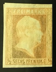 Germany States 1850 Prussia ½pf Red Orange Scott #2 Mint