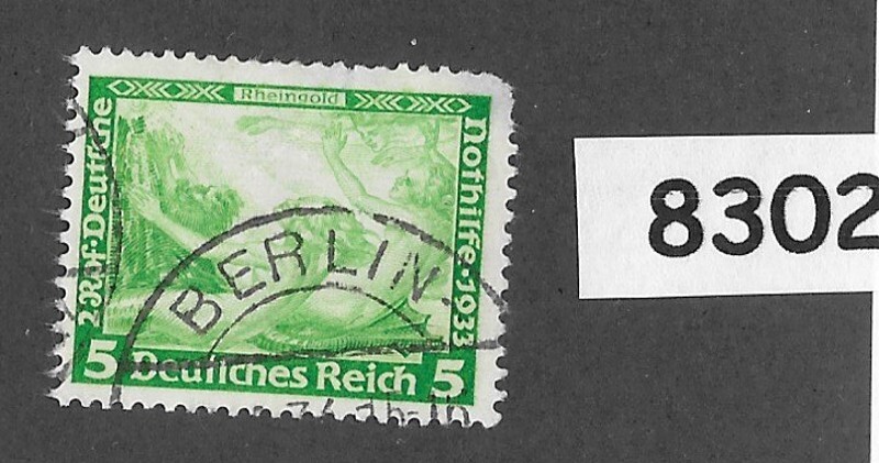 Used stamp B51 Richard Wagner Das Rheingold 1933 Third Reich Germany #8302
