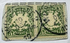 38 Bavaria Bayern Used Stamp Lot Coat Arms Ludwig München Cancel 1890s-1920s