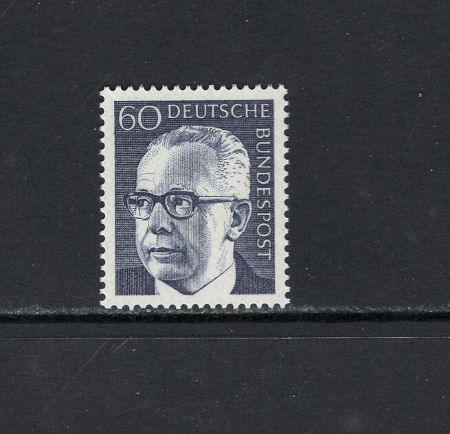 Germany 1971 60pf PRESIDENT GUSTAV HEINEMANN MNH SC 1034