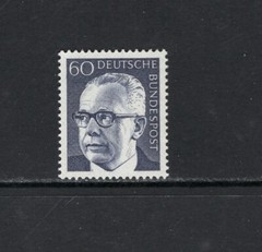 Germany 1971 60pf PRESIDENT GUSTAV HEINEMANN MNH SC 1034