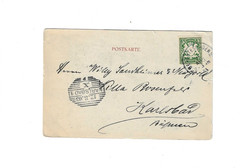GERMANY (Bavaria) 1903 Picture post card sent from Berchtesgaden to Karlsbad