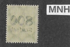 MNH stamp Overprint 800K over PF10 Scott #262 Weimar German Republic 1923