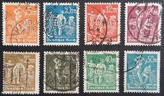Germany Weimar Republic 1922-3 SG249-56 full set, VGU/FU, CV (2018) £225+
