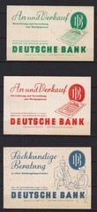 GERMANY REICH CAR EXPOSITION Mi.# 686/688 COMPLETE SET USED ON CARDS
