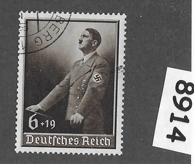 Used stamp Sc B140 / Adolf Hitler / 1939 Culture fund / Third Reich era #8914