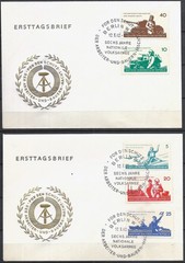 GERMANY (DDR) – 1962 „6th Anniversary Of The National People’s Army“ Two FDC’s !