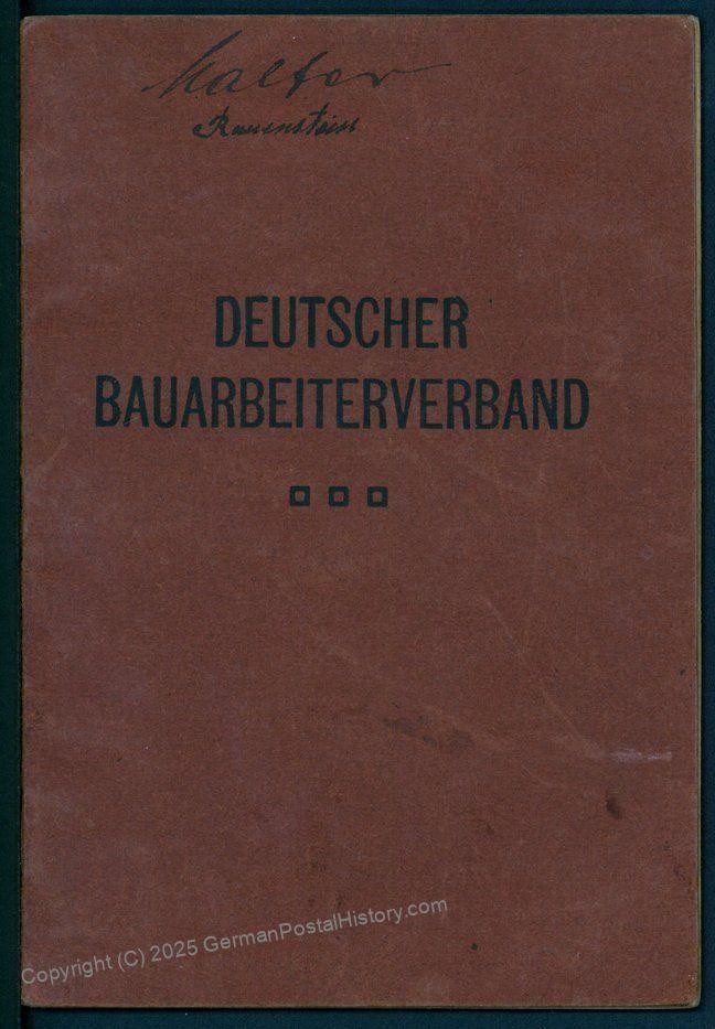 Germany 1920-1923 Inflation 150 Revenue Stamps 13 Billion Marks Bauarbeite 78849