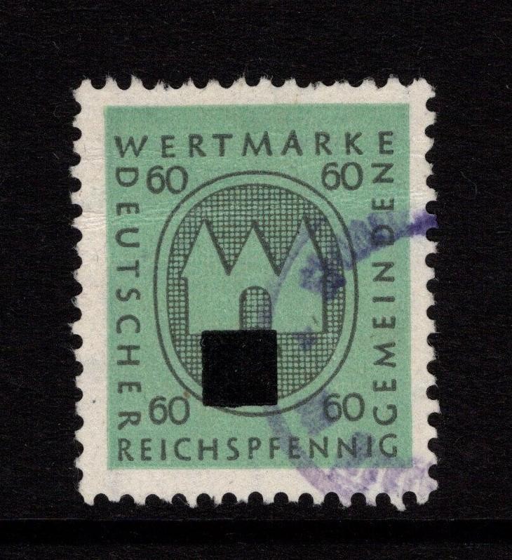 Germany Mid 1940s 60pf Local Revenue Used – S56211