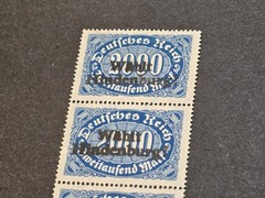 WAHLT HINDENBURG! Imperial German Reich 2000 Inflation Stamp w Voting Overprint