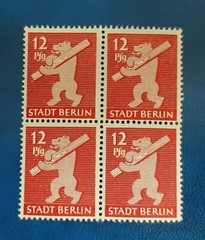 Germany Stamps Allied Occupation Berlin 4x 12 Pfennig Block SBZ Mi. Nr. 5 (19753