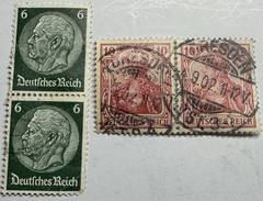 Lot of 160+ Germany 1900-1932 Weimar Reichspost Pictorials Perfins Used
