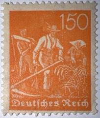 Travelstamps: 1922 Germany Deutsches Reich 150pf Stamp Scott #175/Mi 189 MOGNH.