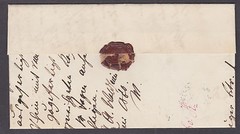 Germany, 1860 Stampless Registered SFL with 4 ngr. Fiscal, LEISSNIG cds, VF