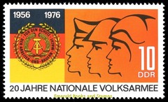 EBS East Germany DDR 1976 – National People’s Army – Michel 2116-2117 – MNH**