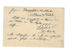 GERMANY 1897 Post Card sent from Pforzheim to Chaux de Fones Switzerland