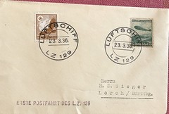 FIRST DAY COVER ZEPPELIN L.Z.129