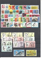 DDR 1960 – 1970, komplette Jahrgänge gestempelt o (teilweise ohne Blöcke)