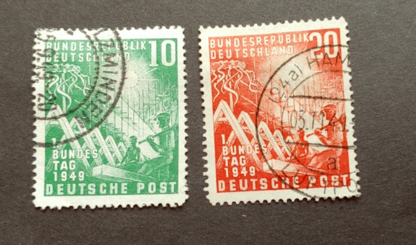 1949 TAG DER BRIEFMARKEN SET VF USED GERMANY DEUTSCHLAND K18