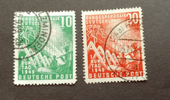 1949 TAG DER BRIEFMARKEN SET VF USED GERMANY DEUTSCHLAND K18
