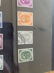 West Germany stamps used posthorn set + Tag der briefmarken 1949 etc cat £267
