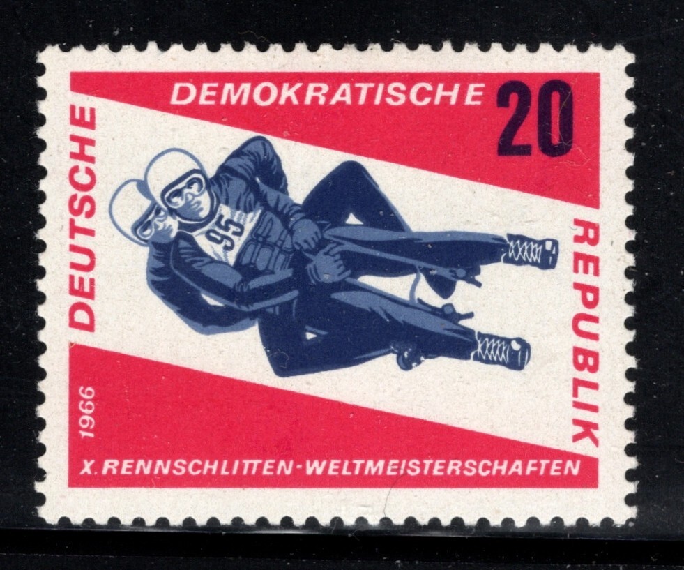 Centsational MHDG Germany DDR – SN DD 809 – Luge / Sled / Winter Sport