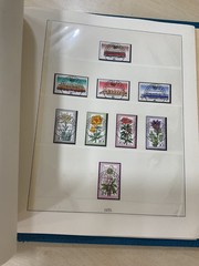 German stamps. 1973 – 1977 colour preprinted Linder album. Used. C409