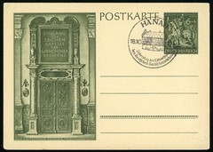 Germany Mi#296 National Goldsmith Institution Hanau 1943 Special Postmark WWII