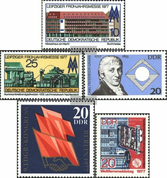 DDR 2208-2209,2215,2219,2223 (complete.Expenditure) unmounted mint / never hinge
