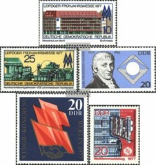 DDR 2208-2209,2215,2219,2223 (complete.Expenditure) unmounted mint / never hinge