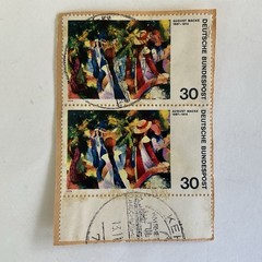 28 Germany stamps in 14 pairs~1951-2015~Accident prevention~flowers~water~Macke