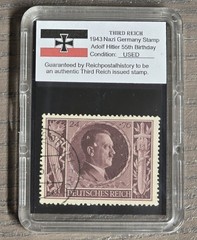 Third Reich WWII Nazi German Adolf Hitler 55th B-Day NSDAP Complete Stamp Set