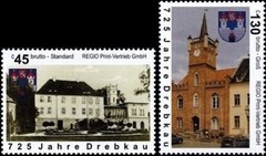RPV: MiNr. 6 – 7, „725 Years City Drebkau“, Set, Mint