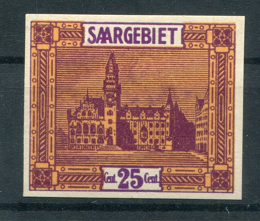Saar Probedruck 89Pr Brown Purple + Orange ** Mnh Postfrisch (80558)