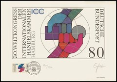 ART-EDITION 1990 GERMANY 1471 HAMBURG HANDELSKAMMER – HAND-SIGNED !!
