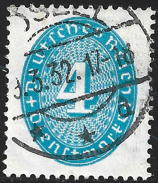Germany, Scott #O64, 4pf Numeral, Used
