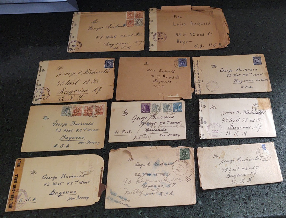 Post Ww2 1947-48 US Zone Germany to US Letters /Correspondence & Covers